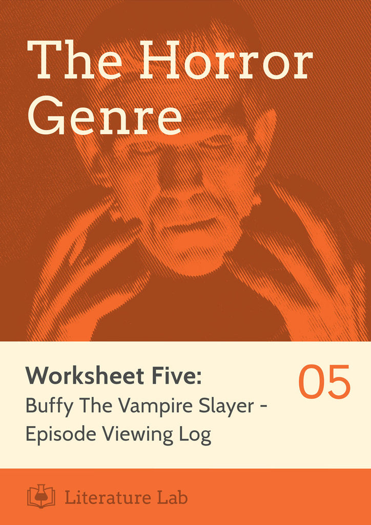 Horror Worksheet - Buffy The Vampire Slayer: Episode Viewing Log