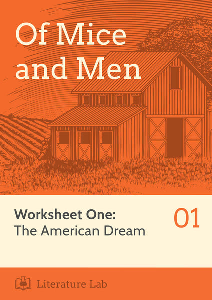 Of Mice and Men Worksheet - The American Dream