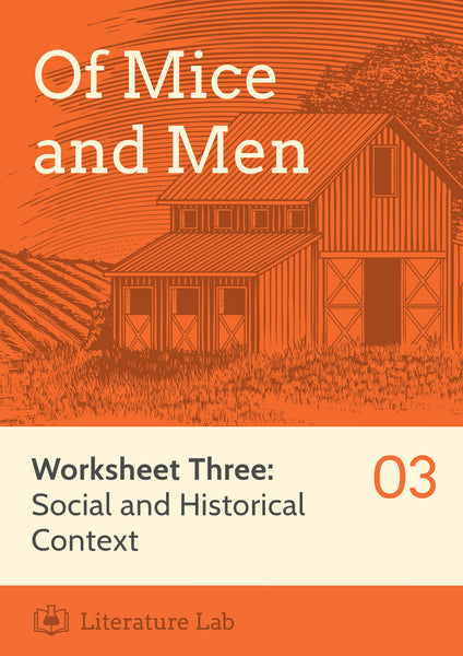 Of Mice and Men Worksheet - Social and Historical Context